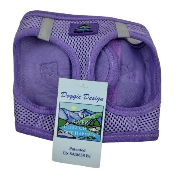 American River Ultra Choke Free Harness Doggie Designs Purple Small NWT - Picture 2 of 9
